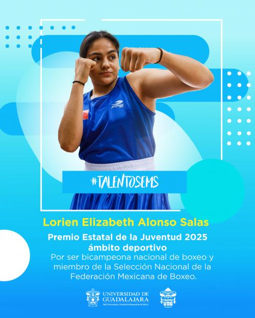 Lorien Elizabeth Alonso Salas de la Preparatoria cuatro recibió galardón
